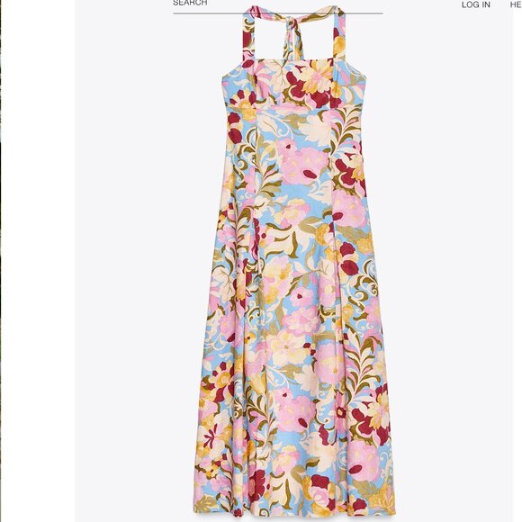 Zara Dresses & Skirts - Zara Nwt Floral Halter Maxi Dress